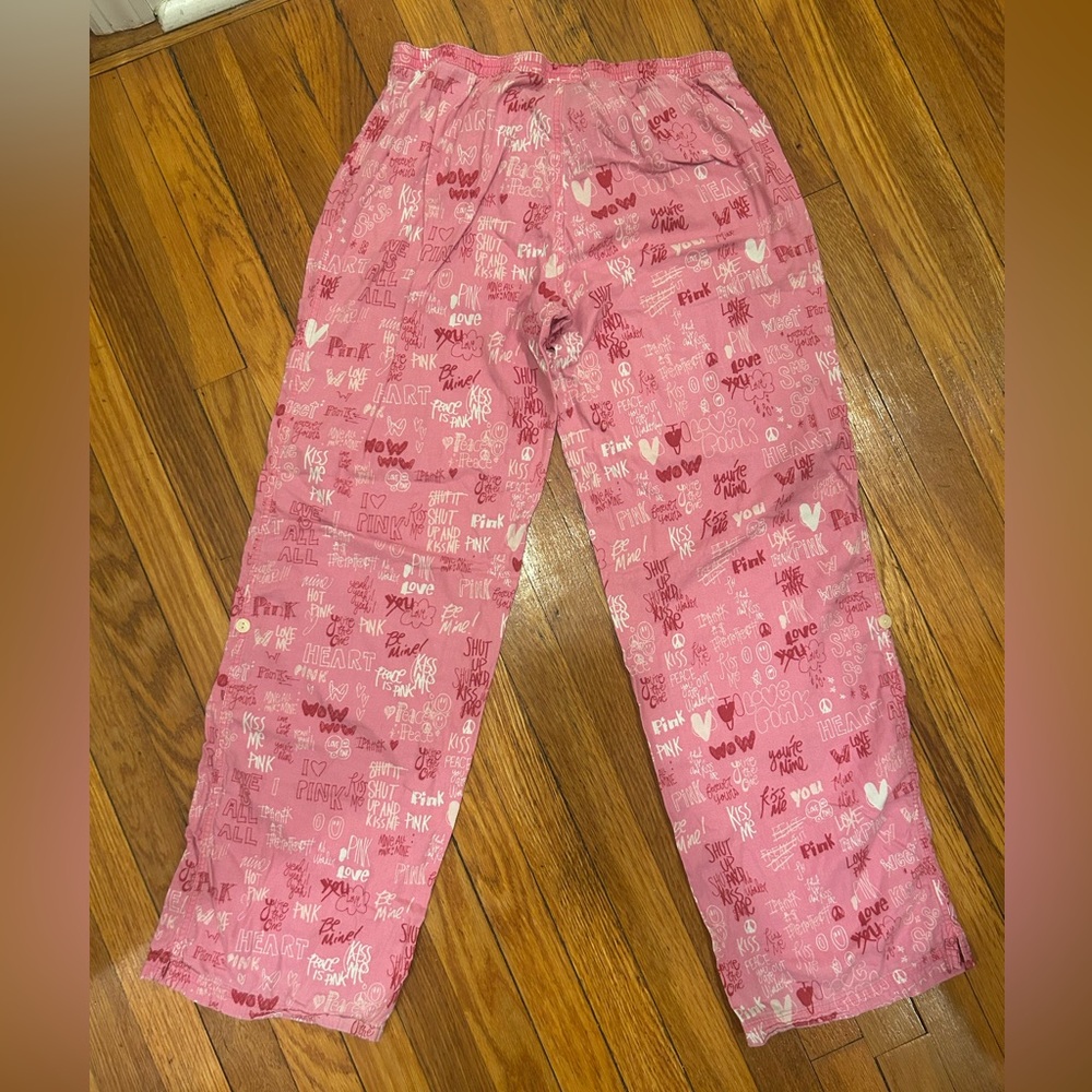 PINK Victoria’s Secret Vintage Graffiti Pajama Pants